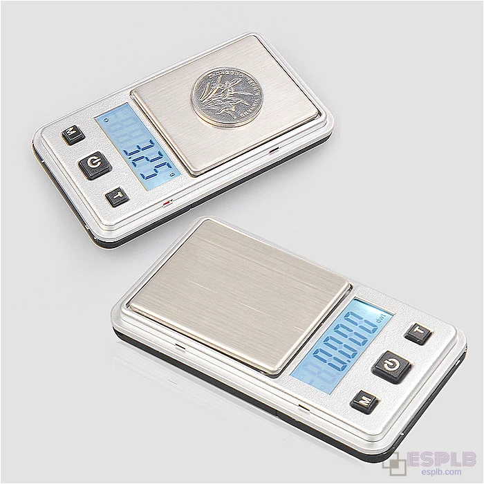 Bilancia digitale portatile in acciaio inossidabile per gioielli, 0,01 g/200 g
