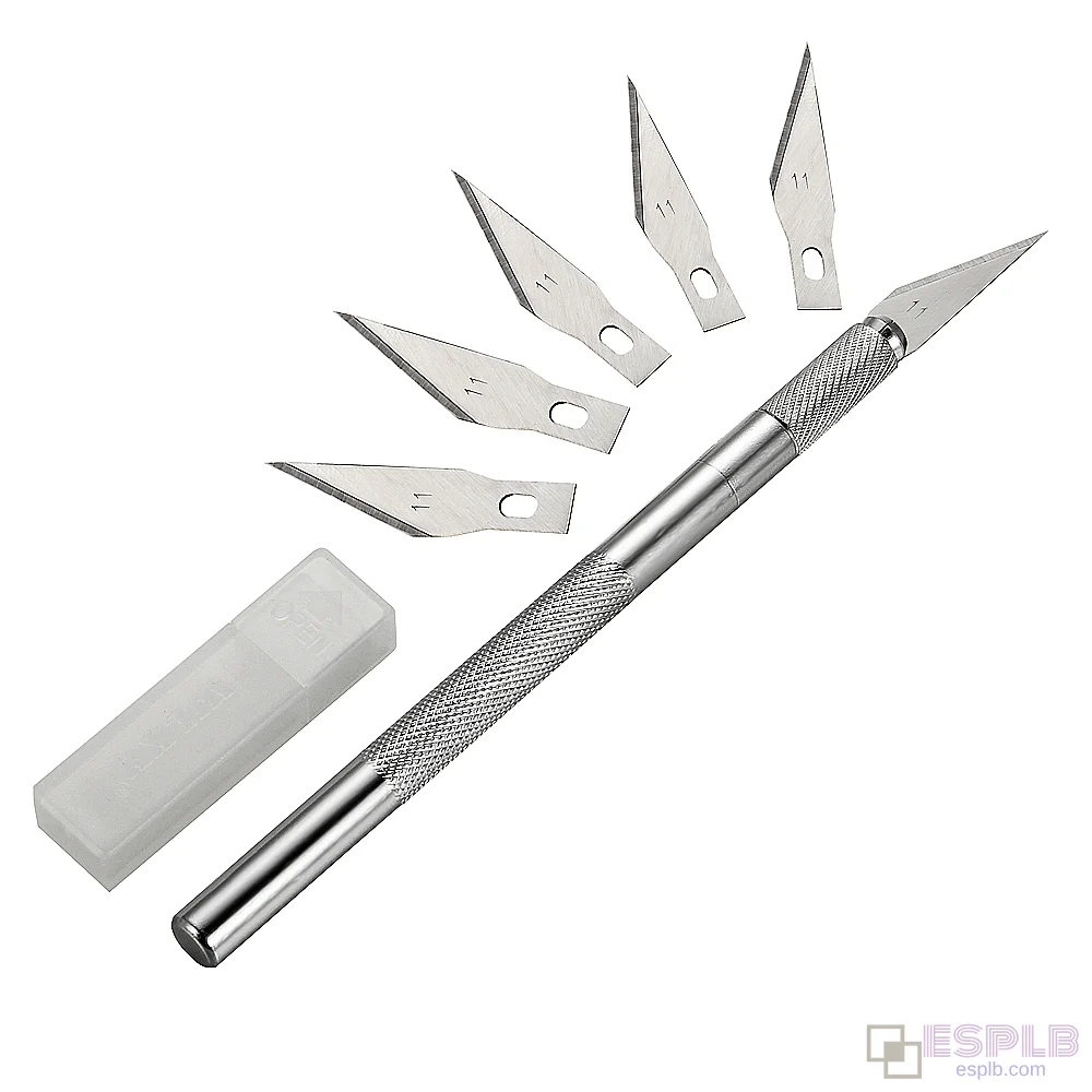 Rutschfestes Cutter-Gravur-Bastelmesser + 6 Klingen
