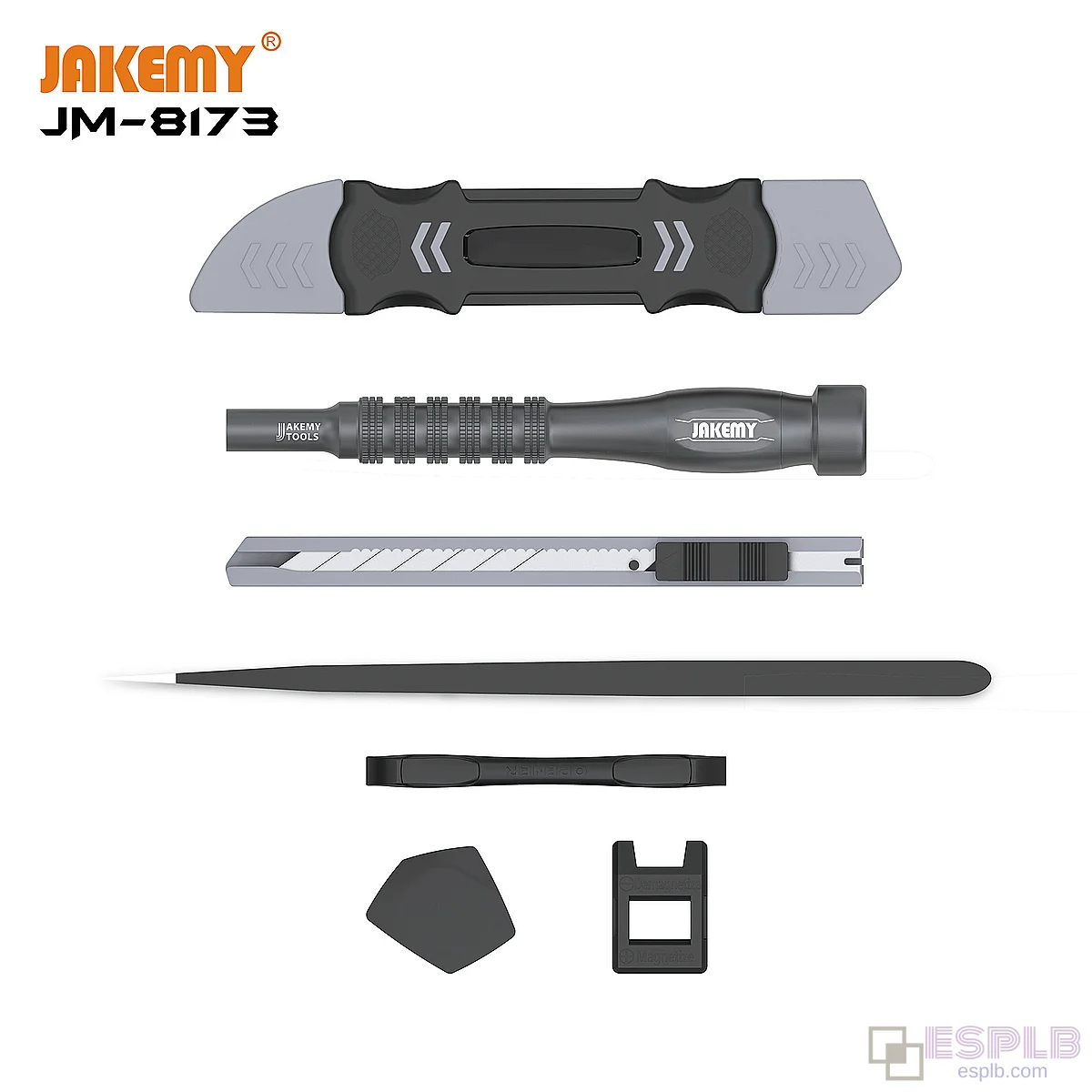 JAKEMY JM-8173 精密螺丝刀套装 磁性螺丝刀批头 适用于手机电脑笔记本电脑
