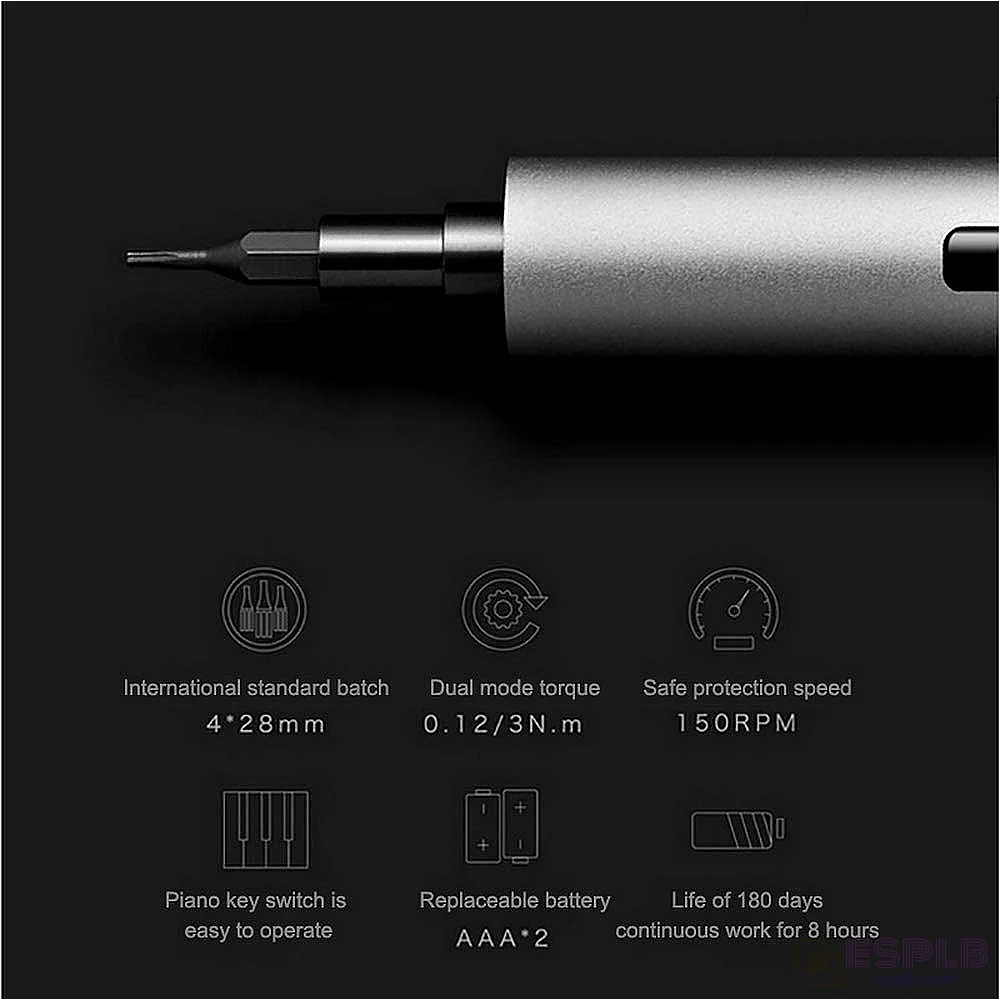 Wowstick 1P Pro 迷你无线电动螺丝刀，带20个S2磁性批头
