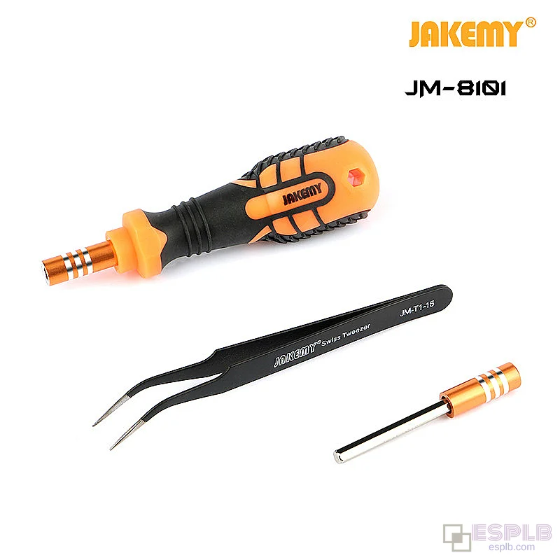 JAKEMY JM-8101 33 in 1 Screwdriver Set Disassembled Tool Includes 20 Screw Head Types One Non-Slip Handle
