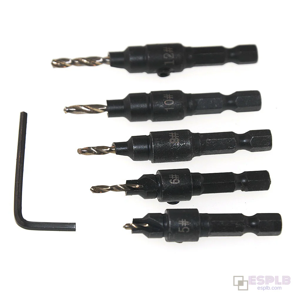 5件套高速钢沉头钻头

