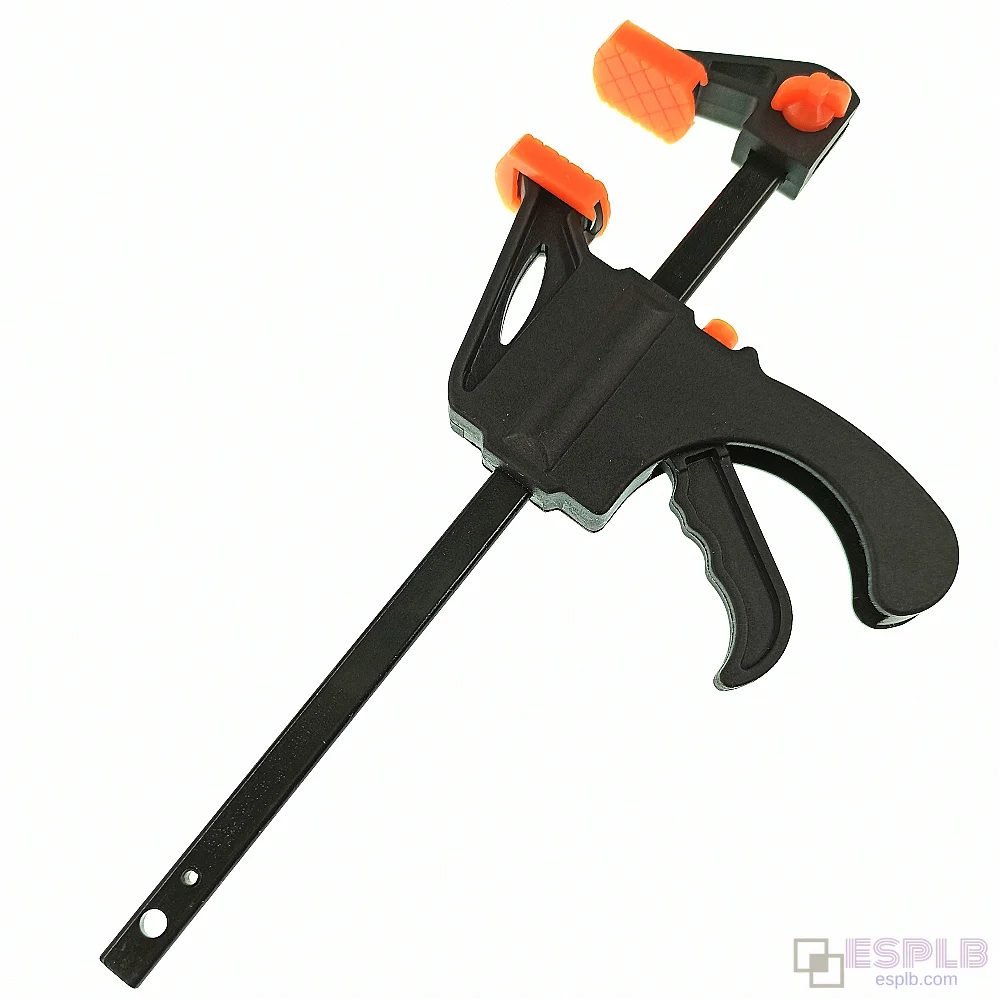 4吋木工夾 F型尼龍快速夾 木工硬握釋放擠壓棘輪DIY手工具小工具

