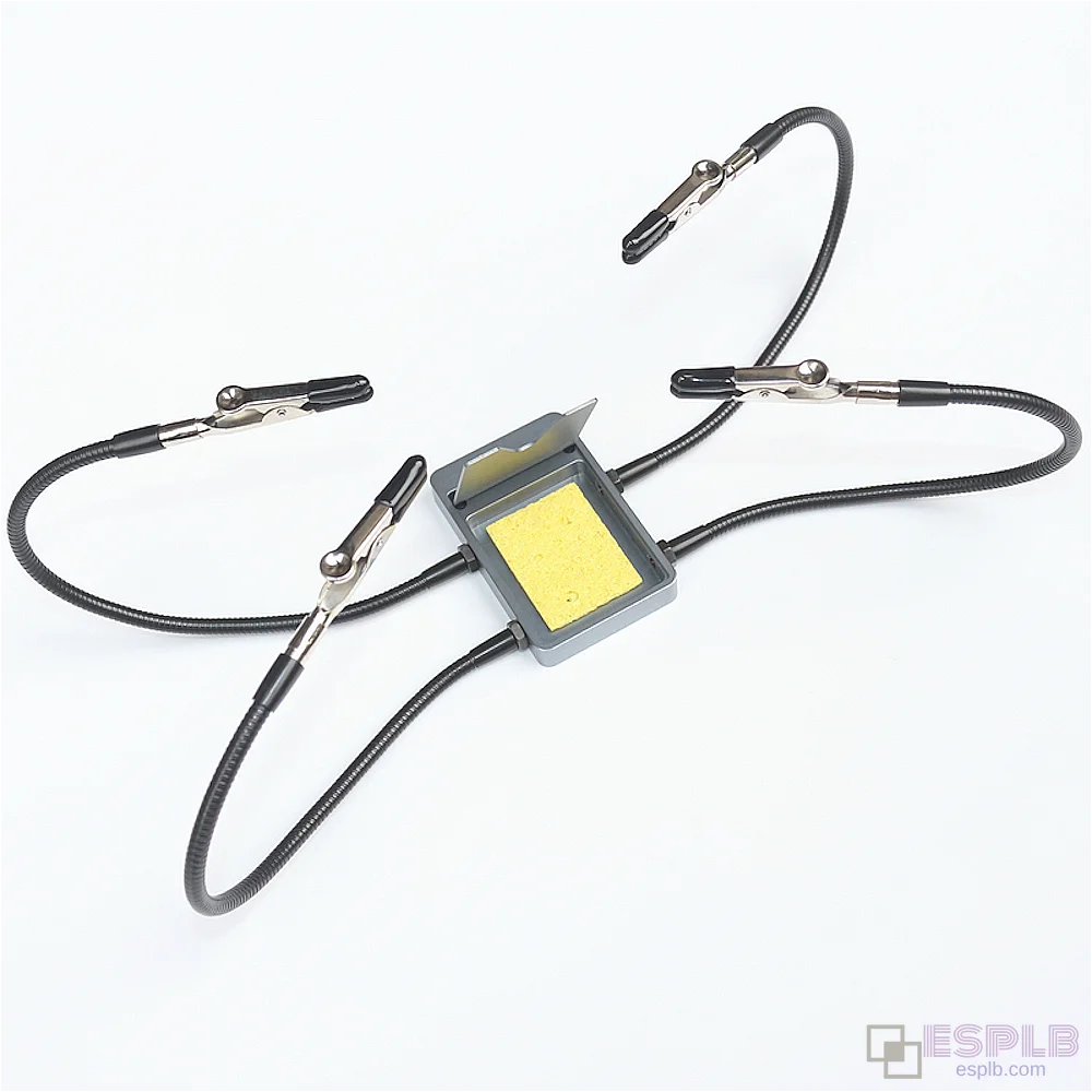 通用輔助焊接工具 PCB板固定器，帶 4 個金屬柔性臂，適用於 TS101 TS80P SH72
