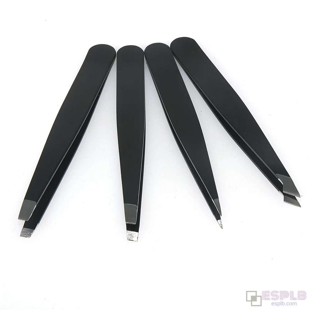 1.  5mm厚不鏽鋼鑷子 防靜電 維修 電子產品 精密鑷子 適用於眉毛DIY維修工具
