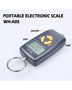 hand balance WH-A05 1-10KG/5G,10-45kg/10g portable electronic scale hook scale portable said backlight pocket gadget tools gift