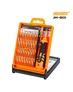 JAKEMY 33 in 1 Screwdriver Set Precision Disassemble Repair Tool Kits for Mobile Phone/Tablet PC/Watch/Electronic Household