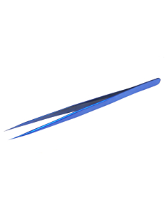 Ultra Thin Slim Tweezers Flying Line Blue Stainless Steel Sharp Hardened Wear Industry Tweezers Mobile Phone Repair Hand Tools