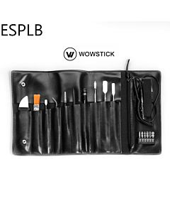 Wowstick Portable Leather Bag Case 17 in 1 Hand Tool Sets  with Crowbar/Brush/Vientiane Soft Rod/Wrist Strap for Mobile Phone/Watch/Household