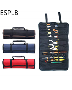 Roll Tool Bag Large Wrench Roll Up Portable Pouch Bag 22 Pockets Kit for Electricians Mechanics